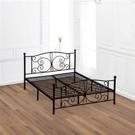 queen metal bed frame for box spring and mattress|queen box spring platform frames.